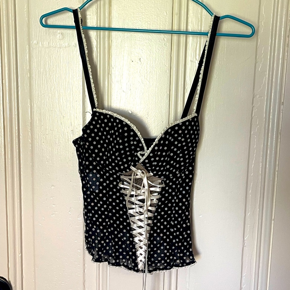 Chantal Thomass polka dot corset top. Size 34B. Bought in Paris. Excellent